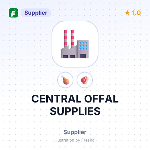 CENTRAL OFFAL SUPPLIES – summary card, no photo uploaded yet