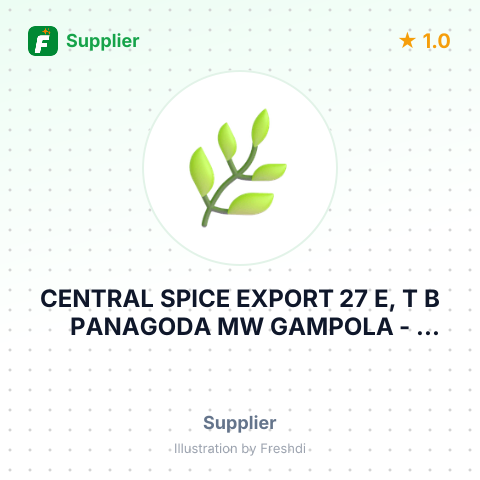 CENTRAL SPICE EXPORT 27 E, T B PANAGODA MW GAMPOLA – summary card, no photo uploaded yet