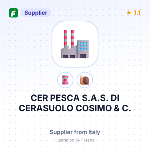CER PESCA S.A.S. DI CERASUOLO COSIMO & C. – summary card, no photo uploaded yet