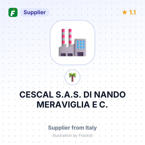 CESCAL S.A.S. DI NANDO MERAVIGLIA E C. – summary card, no photo uploaded yet