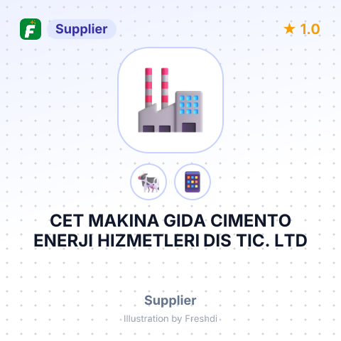 CET MAKINA GIDA CIMENTO ENERJI HIZMETLERI DIS TIC. LTD – summary card, no photo uploaded yet