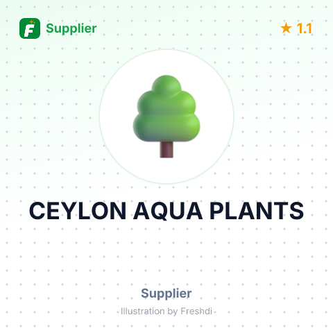 CEYLON AQUA PLANTS – summary card, no photo uploaded yet
