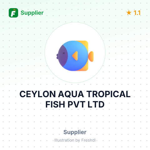CEYLON AQUA TROPICAL FISH PVT LTD – summary card, no photo uploaded yet