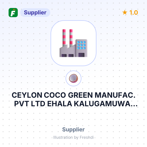 CEYLON COCO GREEN MANUFAC. PVT LTD EHALA KALUGAMUWA, THALAHITIMULLA KULIYAPITIYA – summary card, no photo uploaded yet