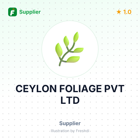 CEYLON FOLIAGE PVT LTD – summary card, no photo uploaded yet