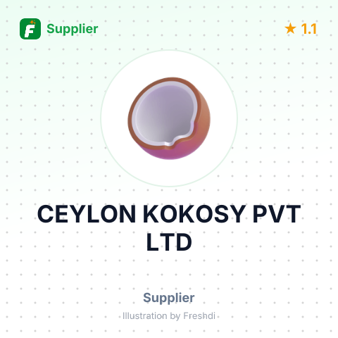 CEYLON KOKOSY PVT LTD – summary card, no photo uploaded yet