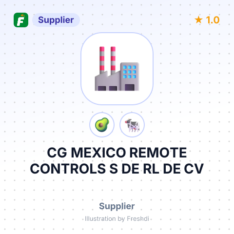CG MEXICO REMOTE CONTROLS S DE RL DE CV – summary card, no photo uploaded yet