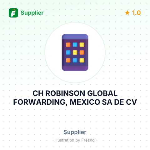 CH ROBINSON GLOBAL FORWARDING, MEXICO SA DE CV – summary card, no photo uploaded yet
