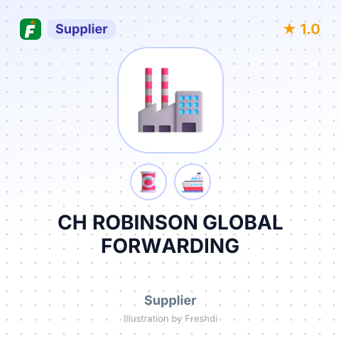 CH ROBINSON GLOBAL FORWARDING – summary card, no photo uploaded yet