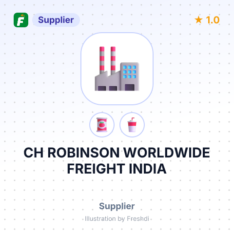CH ROBINSON WORLDWIDE FREIGHT INDIA – summary card, no photo uploaded yet