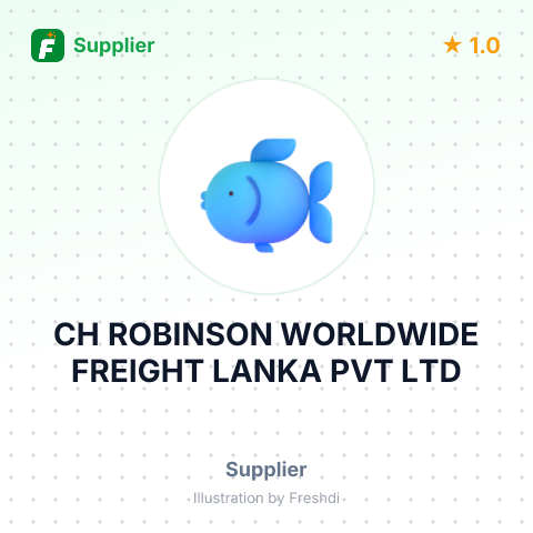 CH ROBINSON WORLDWIDE FREIGHT LANKA PVT LTD – summary card, no photo uploaded yet