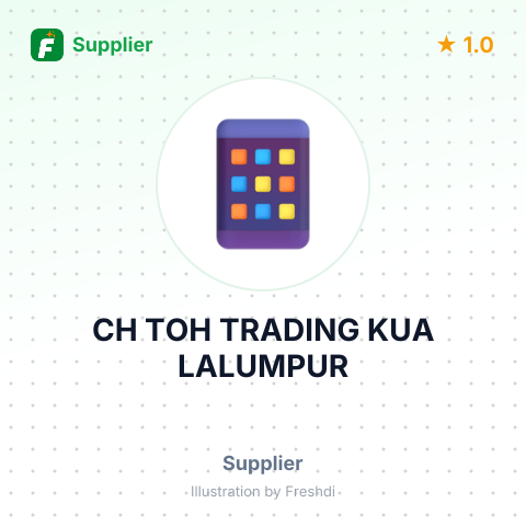 CH TOH TRADING KUA LALUMPUR – summary card, no photo uploaded yet