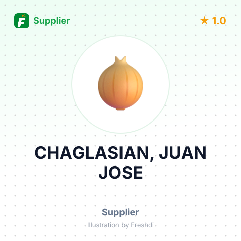 CHAGLASIAN, JUAN JOSE – summary card, no photo uploaded yet