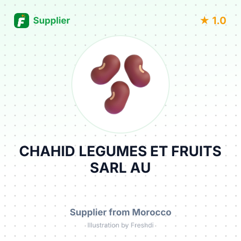 CHAHID LEGUMES ET FRUITS SARL AU – summary card, no photo uploaded yet