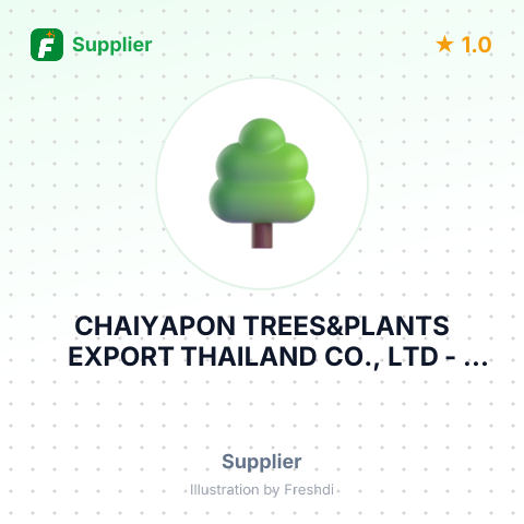 CHAIYAPON TREES&PLANTS EXPORT THAILAND CO., LTD – summary card, no photo uploaded yet