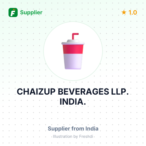 CHAIZUP BEVERAGES LLP. INDIA. – summary card, no photo uploaded yet