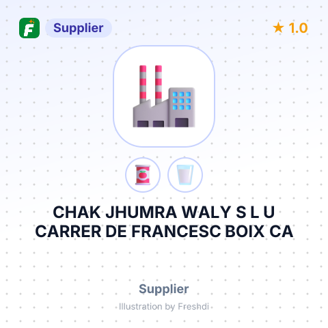 CHAK JHUMRA WALY S L U CARRER DE FRANCESC BOIX CA – summary card, no photo uploaded yet