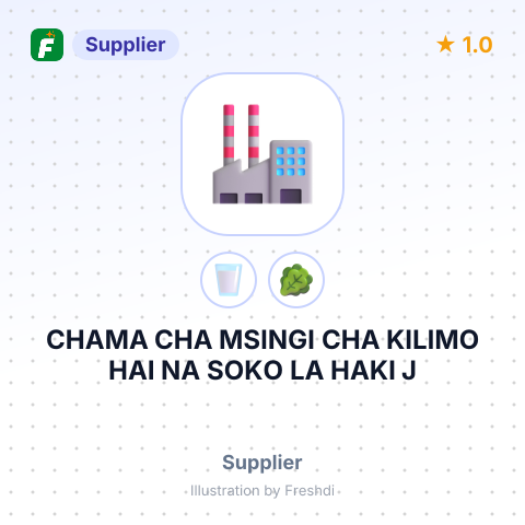 CHAMA CHA MSINGI CHA KILIMO HAI NA SOKO LA HAKI J – summary card, no photo uploaded yet