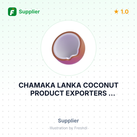 CHAMAKA LANKA COCONUT PRODUCT EXPORTERS HAMANNAPAHUWA NAGOLLAGODA EXPORTS ONLY TSO - VAT DDC RMU ORDER – summary card, no photo uploaded yet