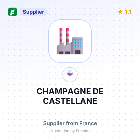 CHAMPAGNE DE CASTELLANE – summary card, no photo uploaded yet