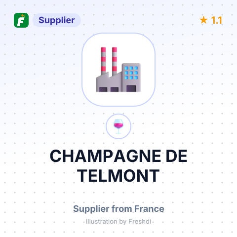 CHAMPAGNE DE TELMONT – summary card, no photo uploaded yet