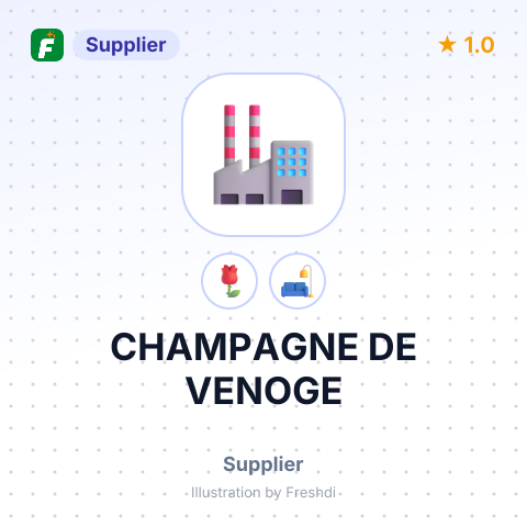 CHAMPAGNE DE VENOGE – summary card, no photo uploaded yet