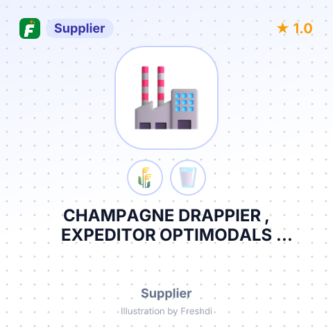 CHAMPAGNE DRAPPIER , EXPEDITOR OPTIMODALS INTERNATIONAL RENCENU – summary card, no photo uploaded yet