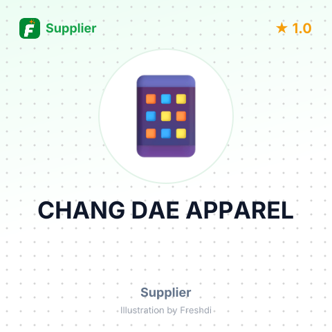 CHANG DAE APPAREL – summary card, no photo uploaded yet