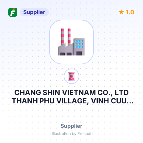 CHANG SHIN VIETNAM CO., LTD THANH PHU VILLAGE, VINH CUU – summary card, no photo uploaded yet