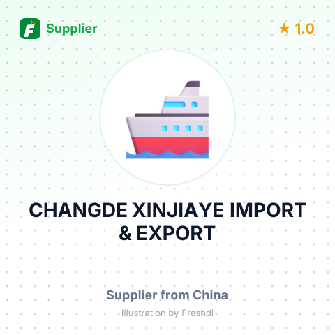 CHANGDE XINJIAYE IMPORT & EXPORT – summary card, no photo uploaded yet