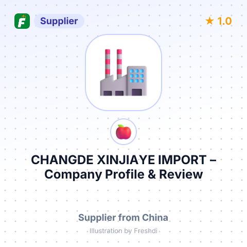 CHANGDE XINJIAYE IMPORT – summary card, no photo uploaded yet