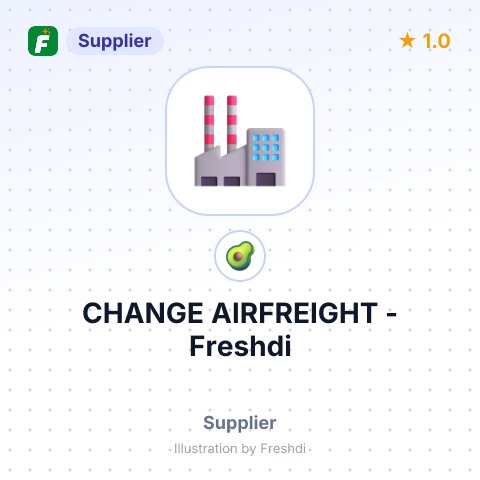 CHANGE AIRFREIGHT – summary card, no photo uploaded yet