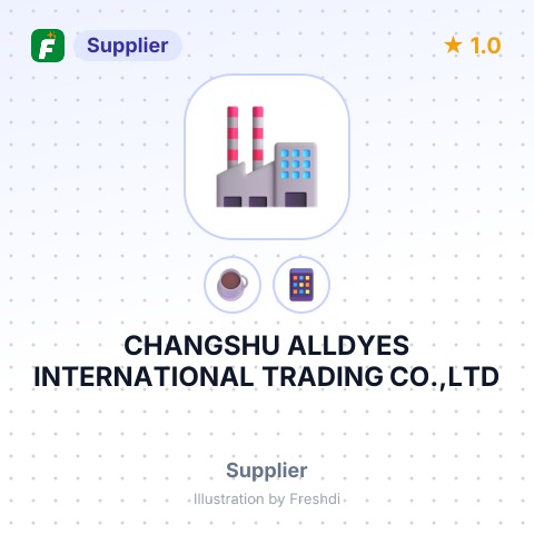 CHANGSHU ALLDYES INTERNATIONAL TRADING CO.,LTD – summary card, no photo uploaded yet