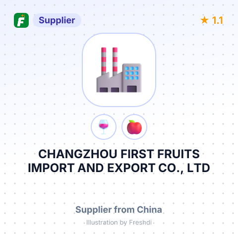 CHANGZHOU FIRST FRUITS IMPORT AND EXPORT CO., LTD – summary card, no photo uploaded yet