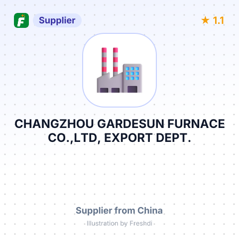 CHANGZHOU GARDESUN FURNACE CO.,LTD, EXPORT DEPT. – summary card, no photo uploaded yet