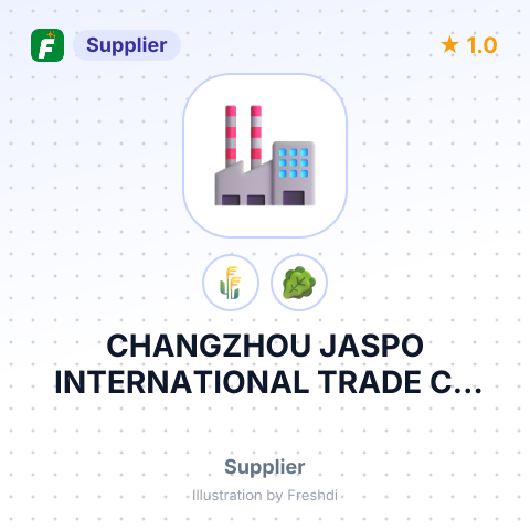 CHANGZHOU JASPO INTERNATIONAL TRADE CO LTD – summary card, no photo uploaded yet
