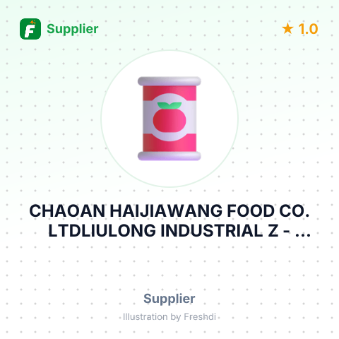 CHAOAN HAIJIAWANG FOOD CO. LTDLIULONG INDUSTRIAL Z – summary card, no photo uploaded yet
