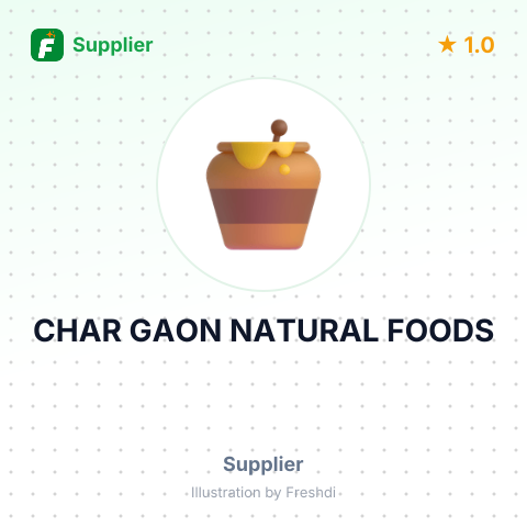 CHAR GAON NATURAL FOODS – summary card, no photo uploaded yet