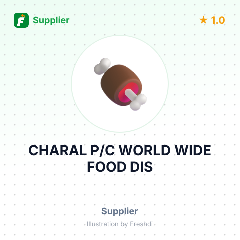 CHARAL P/C WORLD WIDE FOOD DIS – summary card, no photo uploaded yet