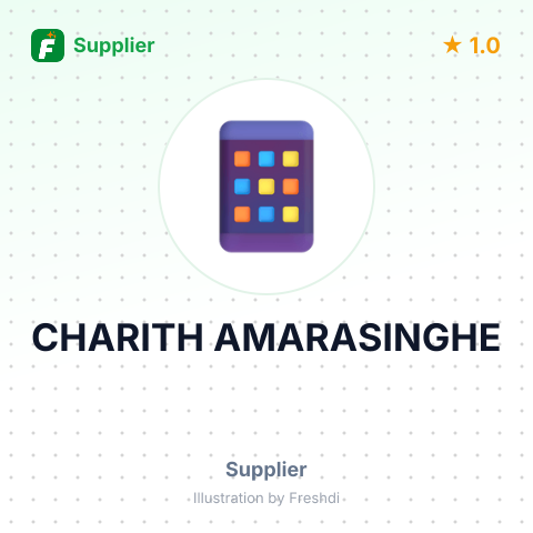CHARITH AMARASINGHE – summary card, no photo uploaded yet