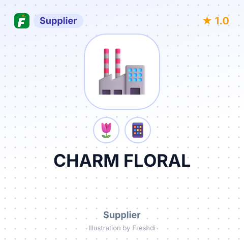 CHARM FLORAL – summary card, no photo uploaded yet