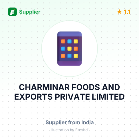 CHARMINAR FOODS AND EXPORTS PRIVATE LIMITED – summary card, no photo uploaded yet