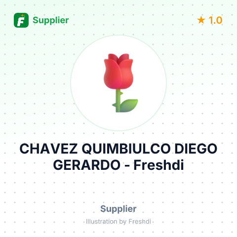 CHAVEZ QUIMBIULCO DIEGO GERARDO – summary card, no photo uploaded yet