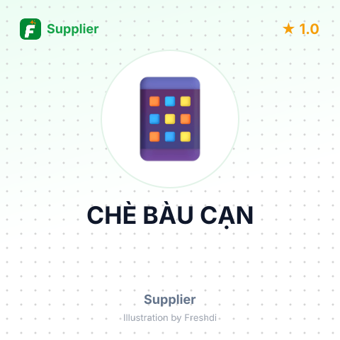 CHÈ BÀU CẠN – summary card, no photo uploaded yet