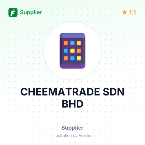 CHEEMATRADE SDN BHD – summary card, no photo uploaded yet