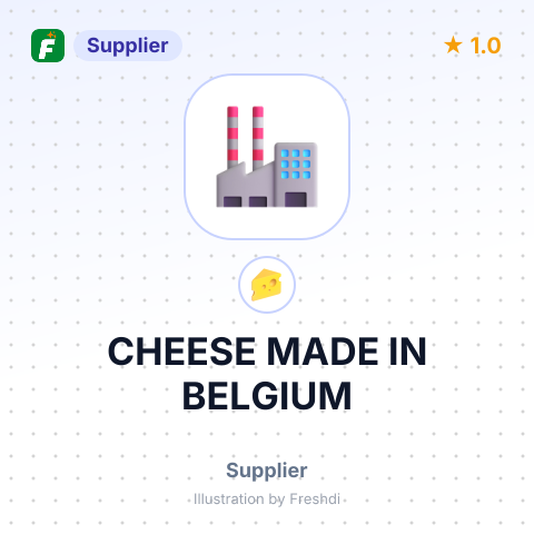 CHEESE MADE IN BELGIUM – summary card, no photo uploaded yet