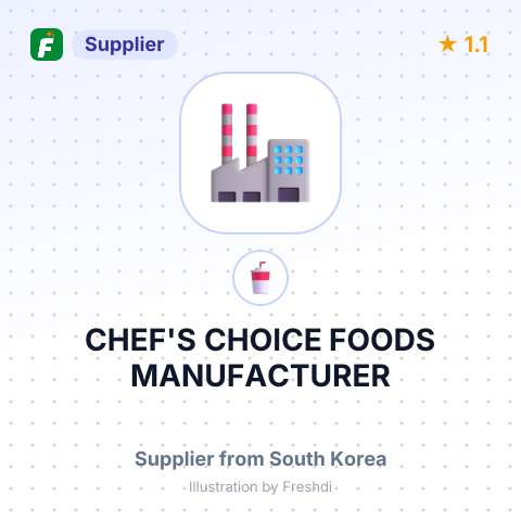 CHEF'S CHOICE FOODS MANUFACTURER – summary card, no photo uploaded yet