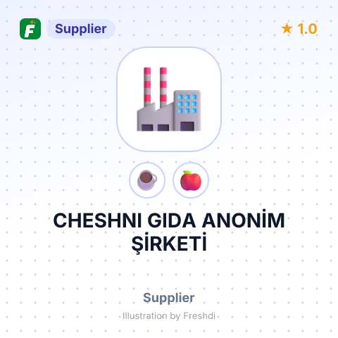 CHESHNI GIDA ANONİM ŞİRKETİ – summary card, no photo uploaded yet