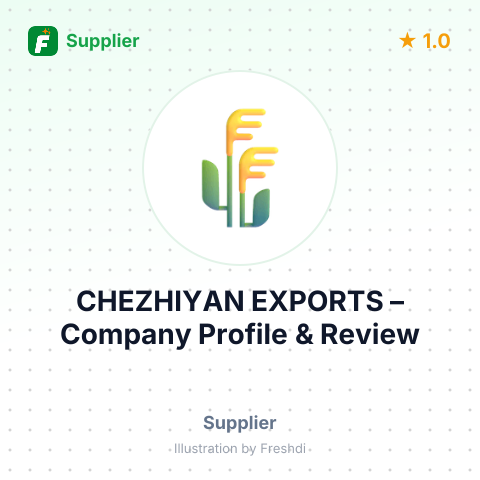 CHEZHIYAN EXPORTS – summary card, no photo uploaded yet