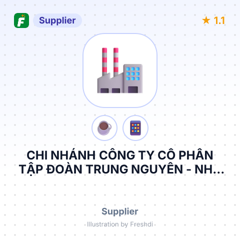 CHI NHÁNH CÔNG TY CỔ PHẦN TẬP ĐOÀN TRUNG NGUYÊN - NHÀ MÁY CÀ PHÊ SÀI GÒN – summary card, no photo uploaded yet